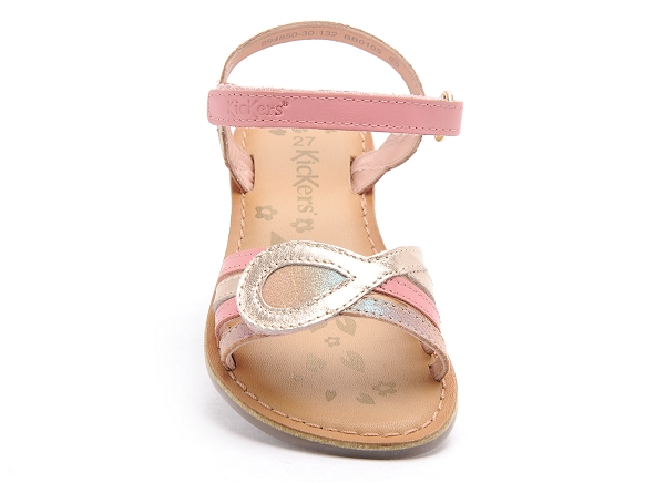 Kickers nu pieds enfant disposa rose