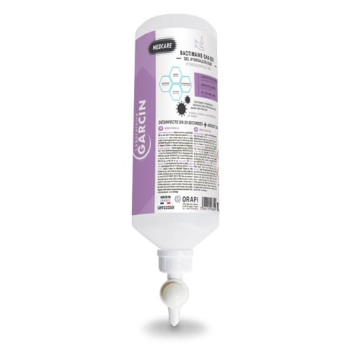 Gel hydroalcoolique Laboratoire Garcin Bactimains GHA 850 recharge airless de 1000ml