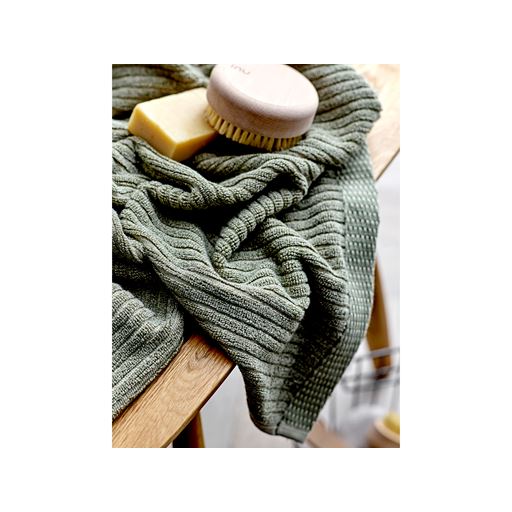 Södahl Organic Melange 4-pak Vaskeklud, Oliven, 30x30 cm