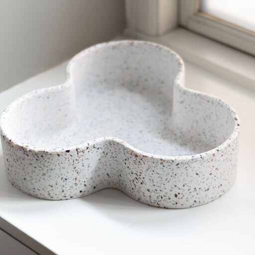 Humdakin  Terrazzo bowl - rød/beige