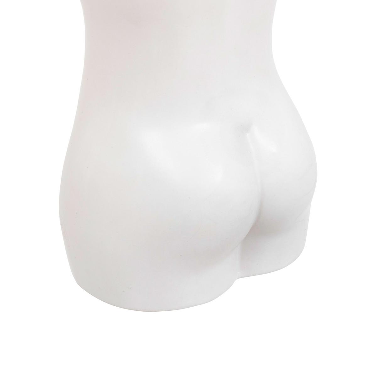 VASE CERAMIQUE BLANC CORPS ETEL H.17CM