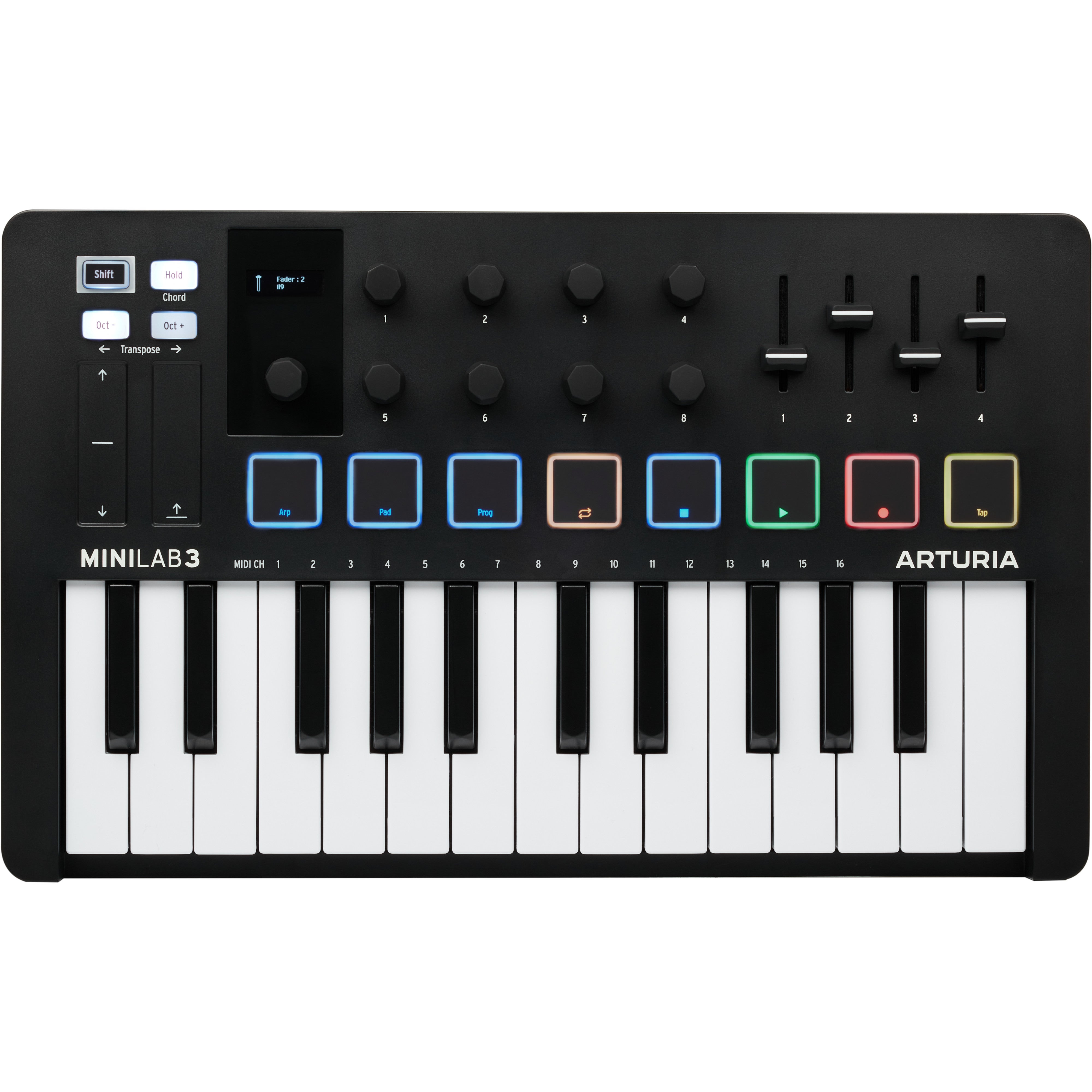 Arturia MiniLab 3 Black USB/MIDI keyboard