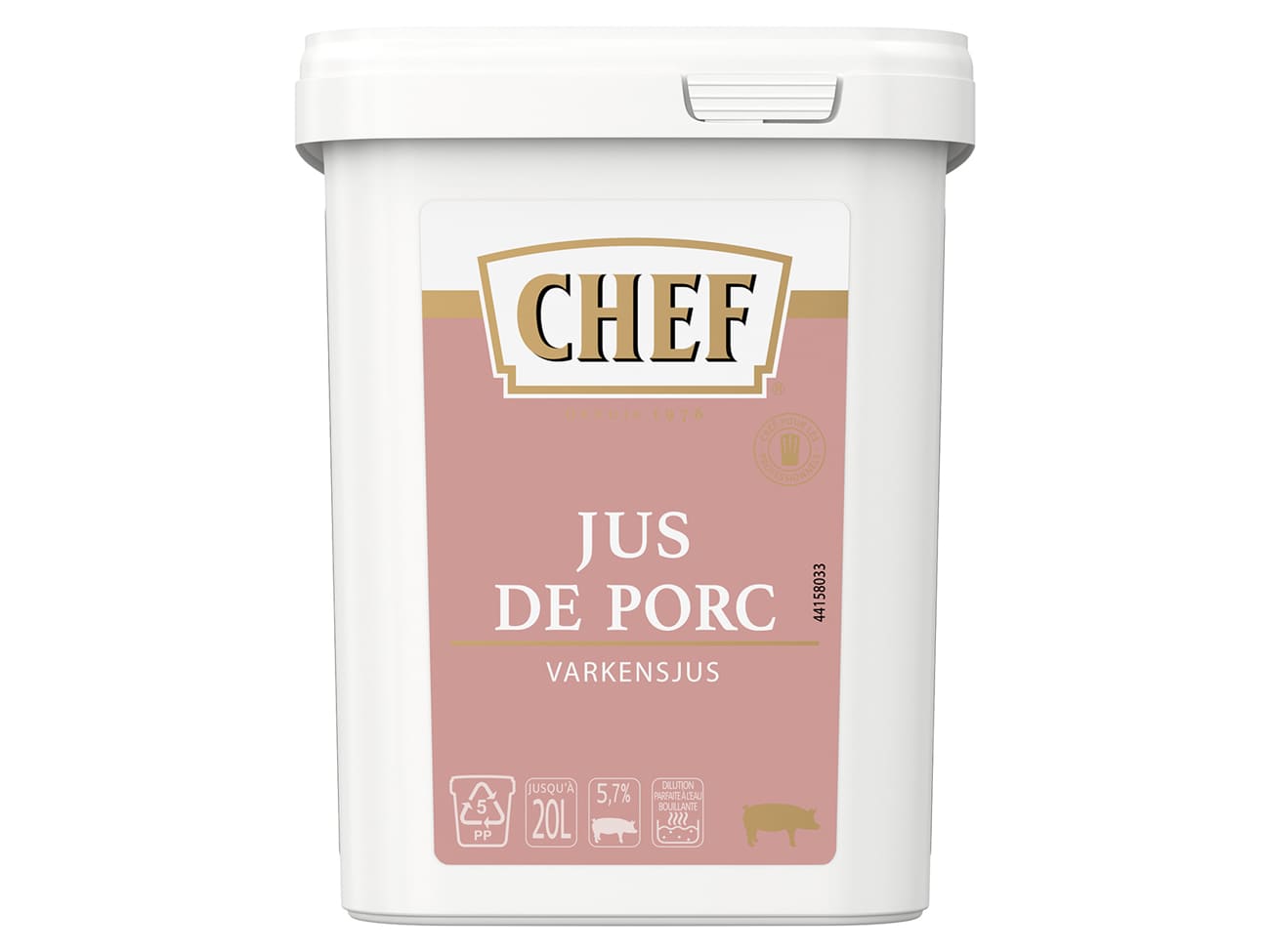 Jus de porc déshydraté - 600 g - Chef®