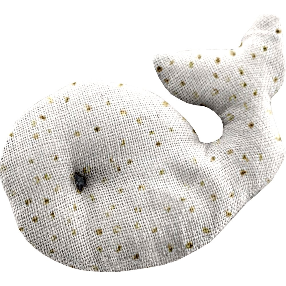 Barrette Baleine Blanc Pailleté