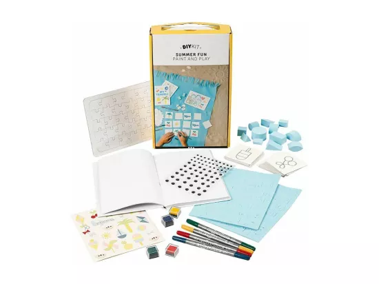 Kit DIY - Puzzle, carnet et jeu Summer fun