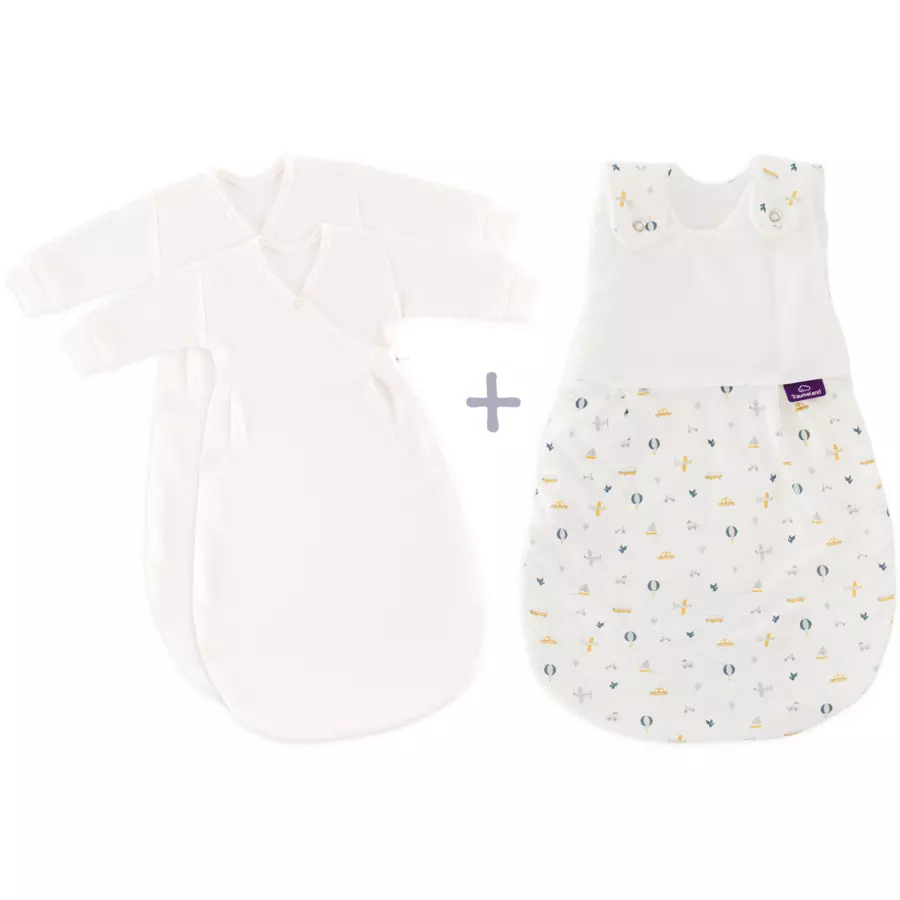 Träumeland Babyschlafsack LIEBMICH 3tlg. Set BrummBrumm