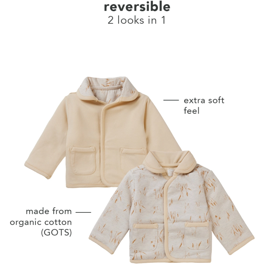Noppies Jacke Benton - Reversible Oatmeal