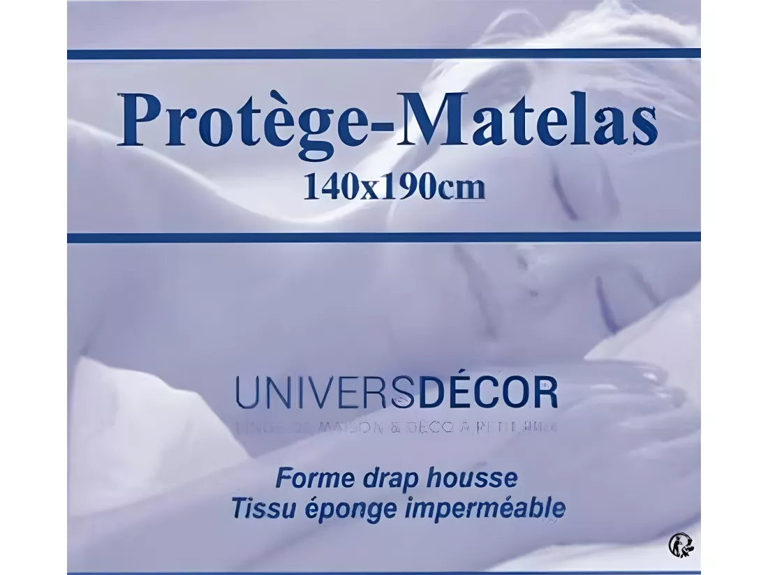 Lot de 2 protèges matelas imperméable, absorbant et anti-acariens 140 x 190 cm