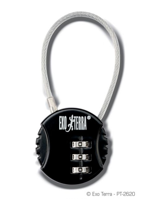 Exo Terra Cijferslot Metaal Lock - Accessoires - Zwart per stuk