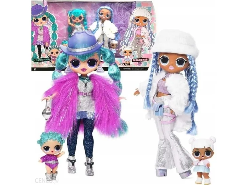 Mga sæt af dukker L.O.L. Surprise vinterdiskoteket OMG Cosmic Nova & Snowlicious