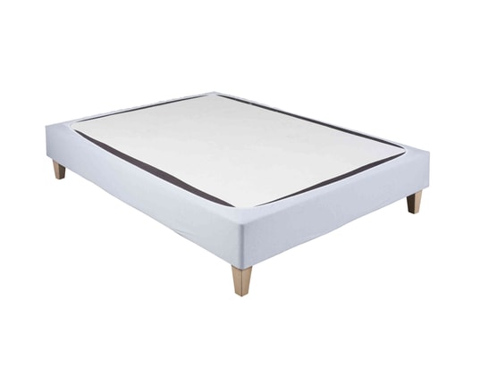 TERRE DE NUIT - Cache sommier Cache-sommier coton jersey gris 150x190