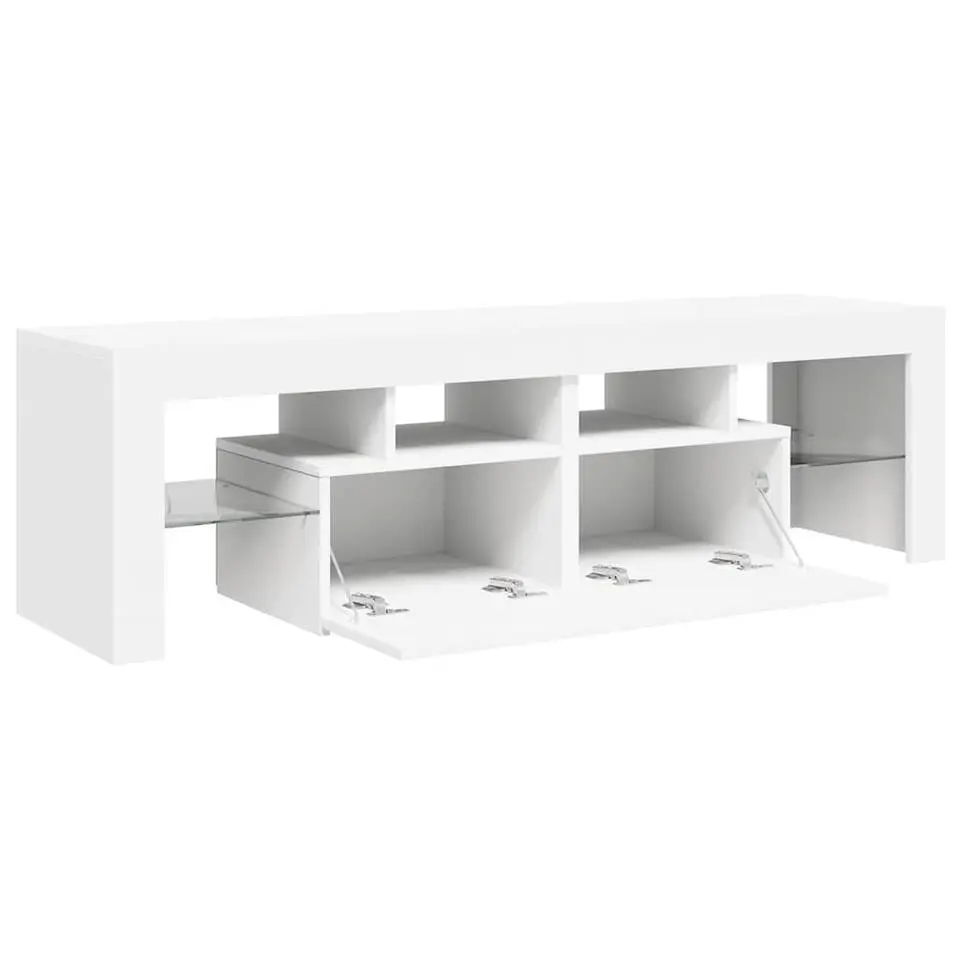vidaXL - Tv-kast - Wit - Bewerkt hout