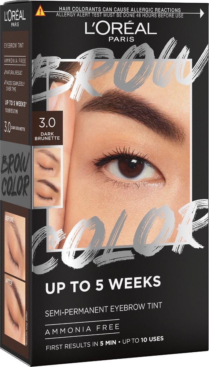 L’Oréal Eyebrow Brow Tint Kit 3.0 Dark Brunette (1 stuk)