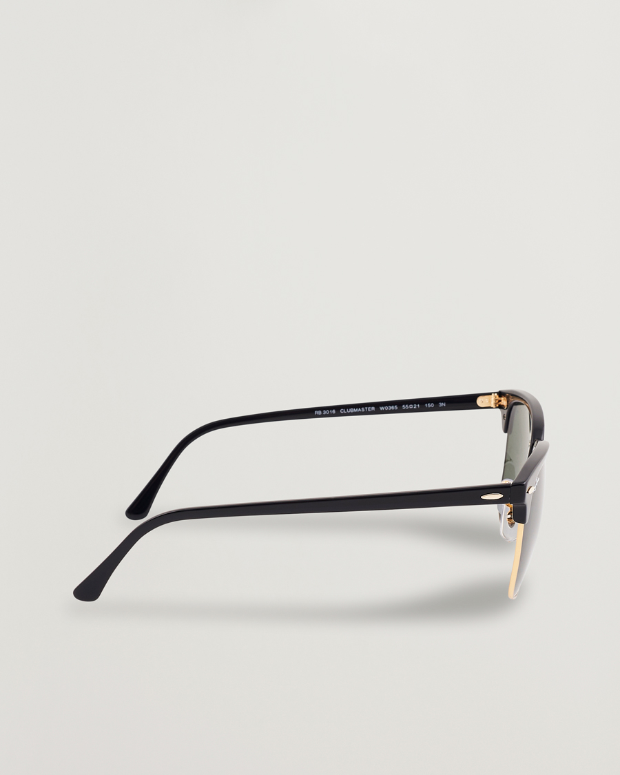 Ray-Ban Clubmaster Sunglasses Ebony/Crystal Green