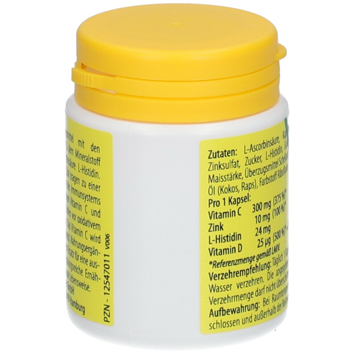 VITAMIN C 300 Depot + Zink + Histidin + Vitamin D Kapseln