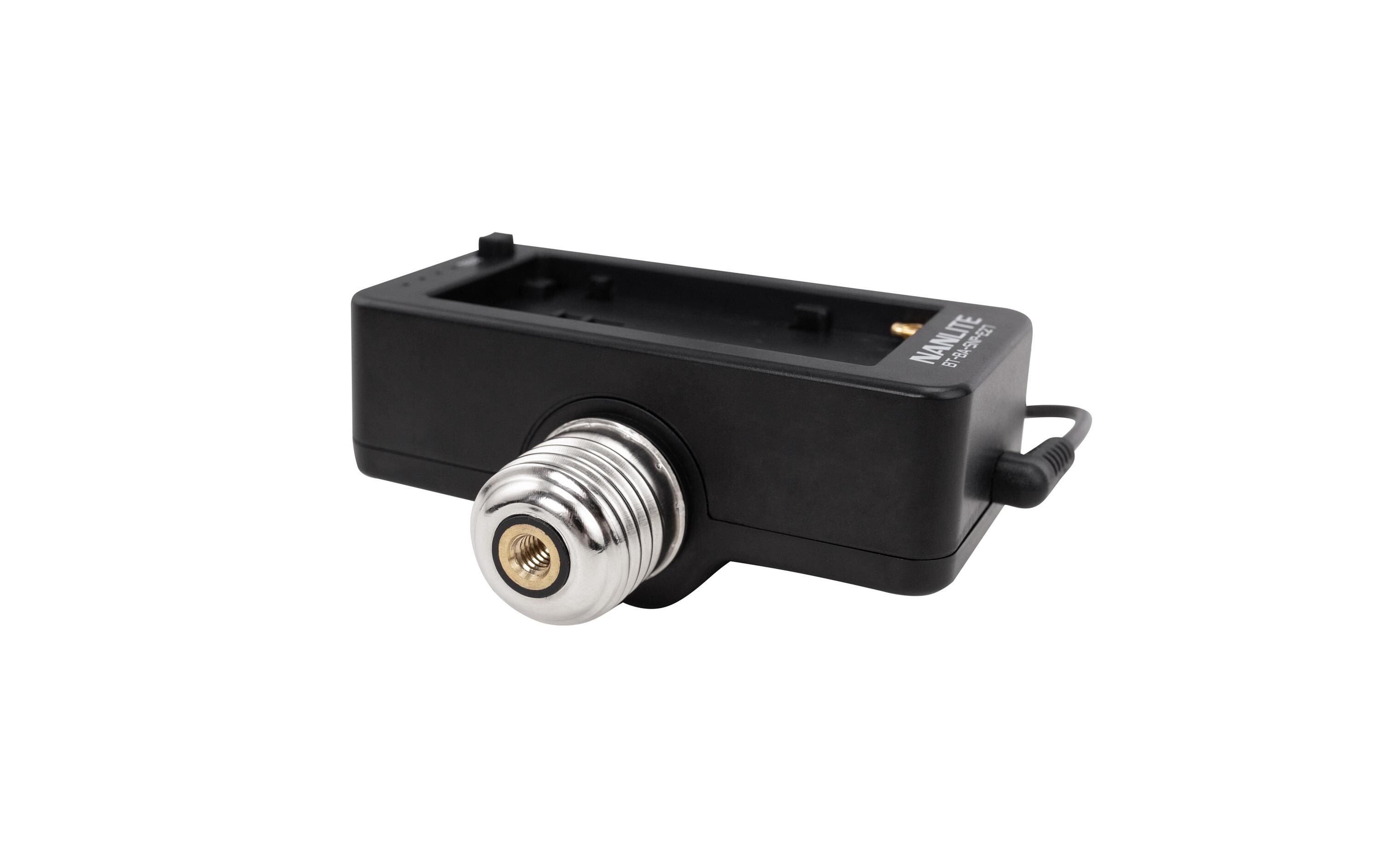 BT-BA-SNP-E27Batterie Adapter NP-F mit E27 Gewinde