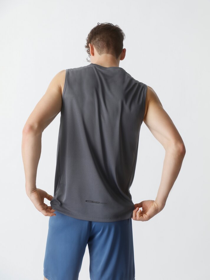 Camiseta esportiva sem mangas - Aço