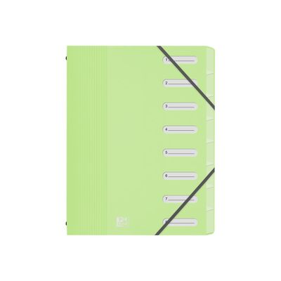 Oxford School Life - Trieur 8 positions - A4 - disponible dans différentes couleurs