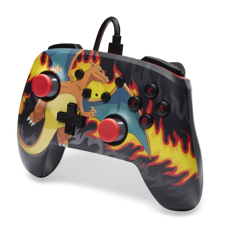 PowerA Enhanced Wired Controller - Charizard Firestorm (Nintendo Switch)