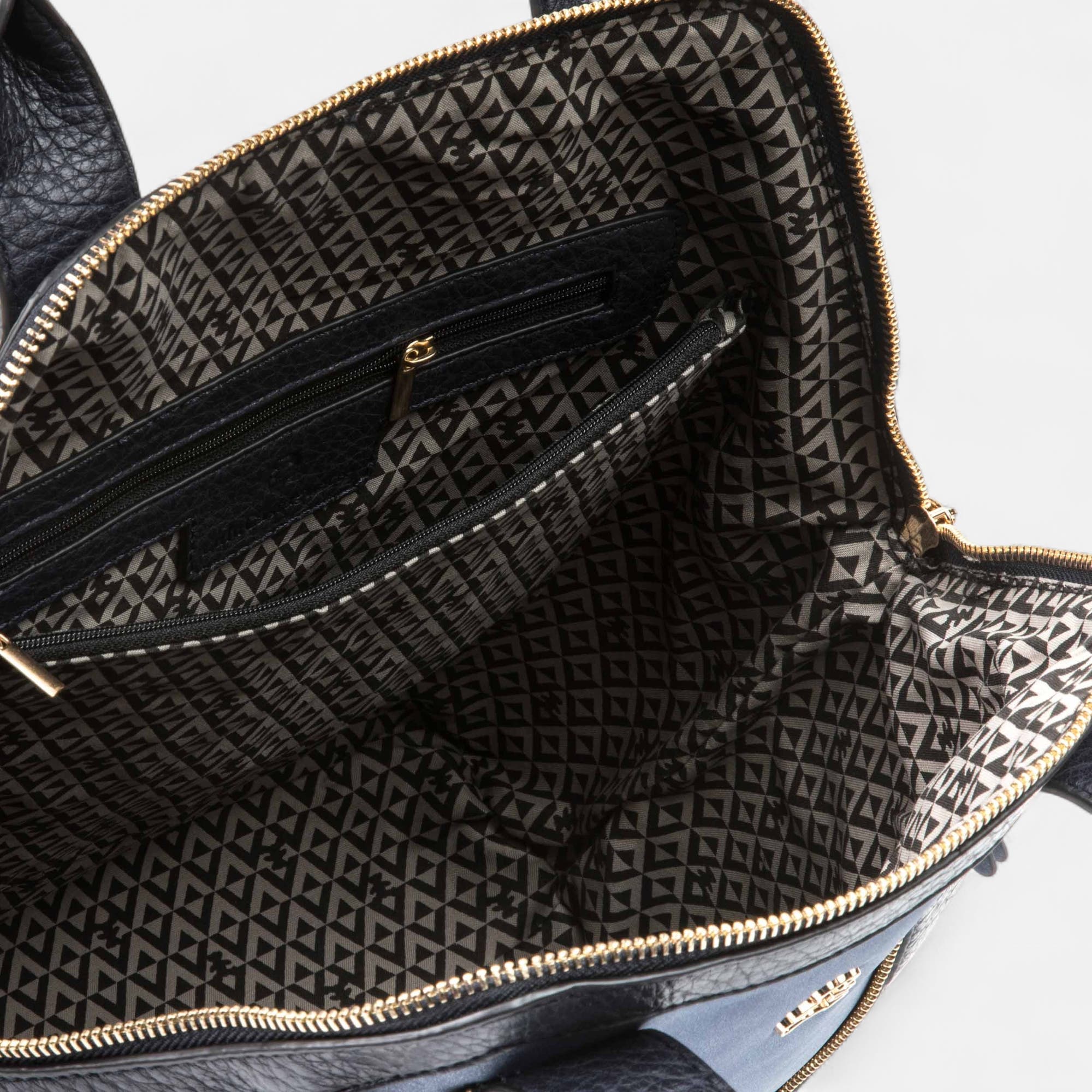 Sac à main bleu marine