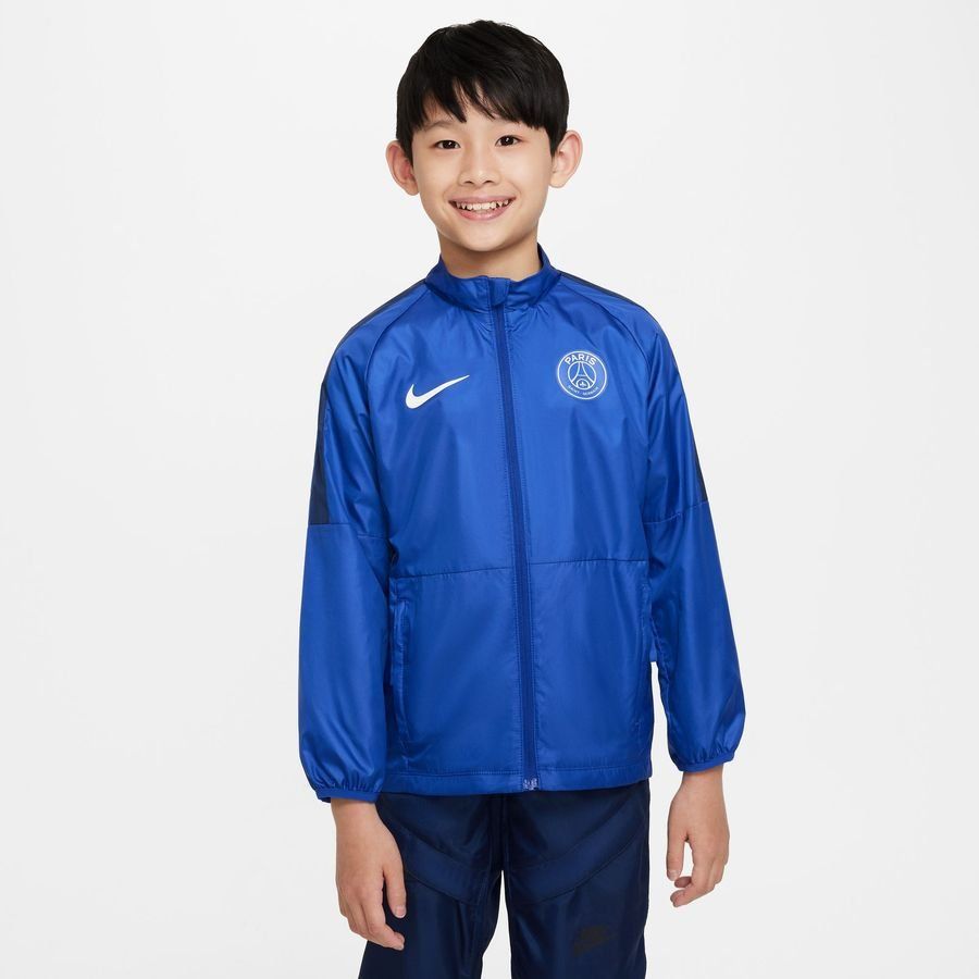 Paris Saint-Germain Veste Imperméable Academy AWF - Bleu Royal/Bleu Marine/Blanc Enfant