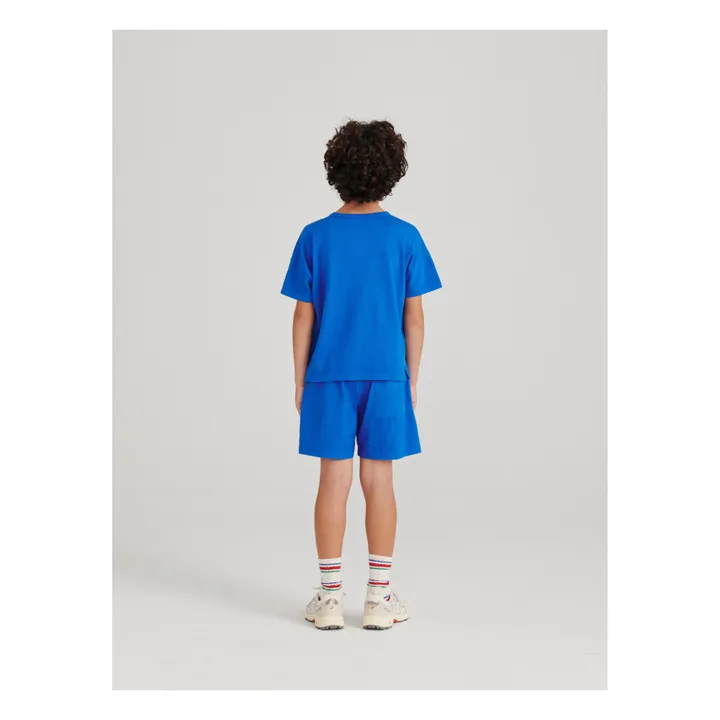 True Artist Short n°07 Seersucker | Bleu