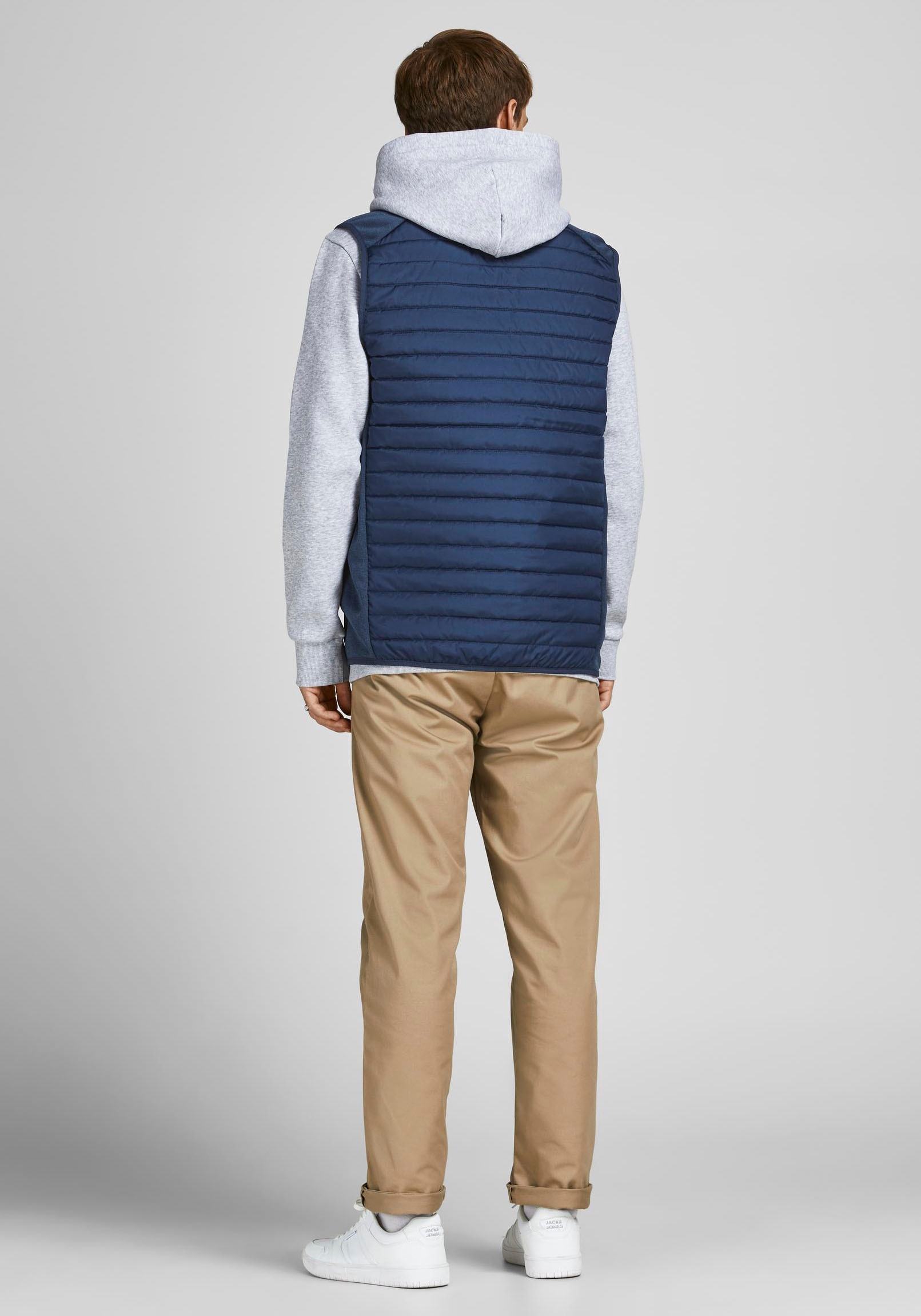 Jack & Jones Steppweste »JJEMULTI BODYWARMER COLLAR NOOS« normal, Polyester, ohne Kapuze