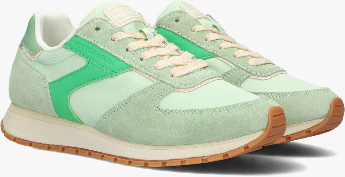 SCOTCH & SODA groene scotch & soda lage sneakers inez
