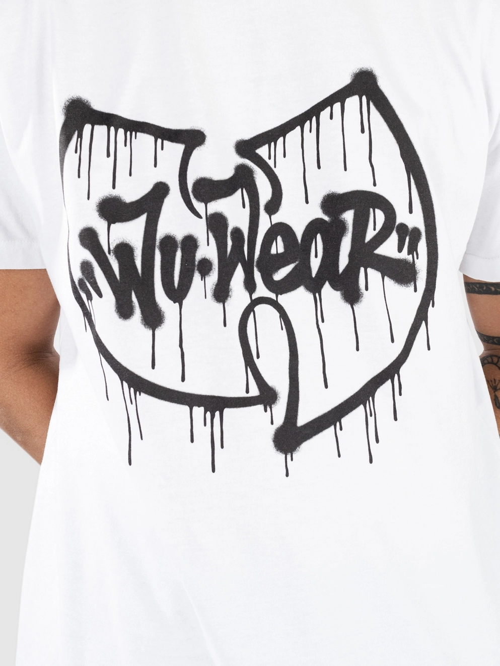 Wu Tang Dripping Logo T-Shirt white