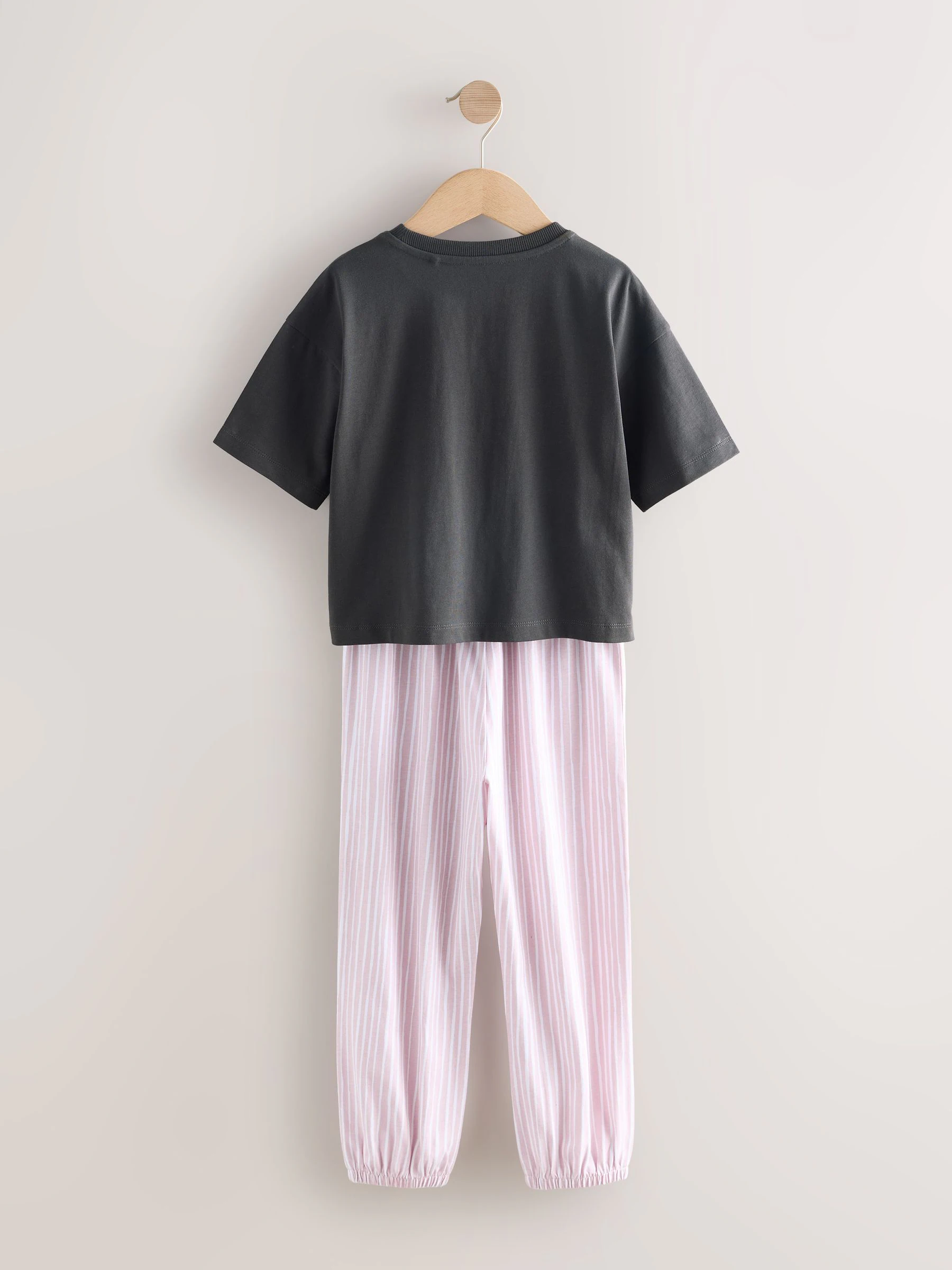 Zwart-wit pandaprint - Verpakking van 3 pyjama's met joggingbroek (3 - 16 jr)