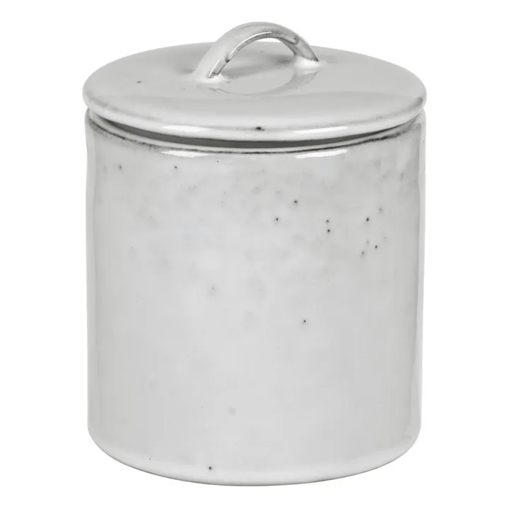 Broste Copenhagen Pot Nordic sand avec couvercle en grès | Gris clair