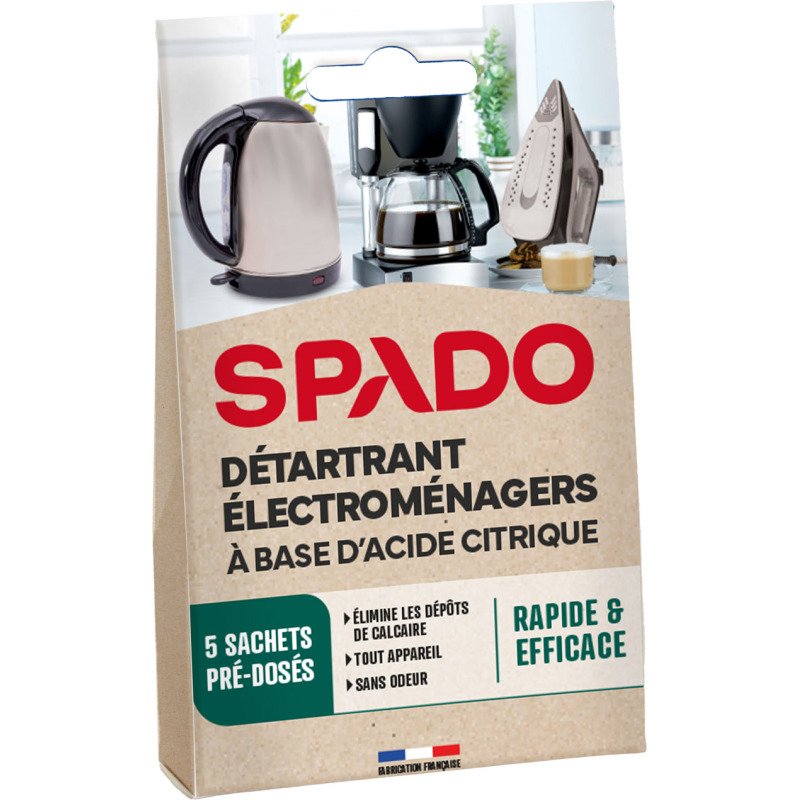 Détartrant électroménager Spado - Boîte de 5 sachets de 15 g