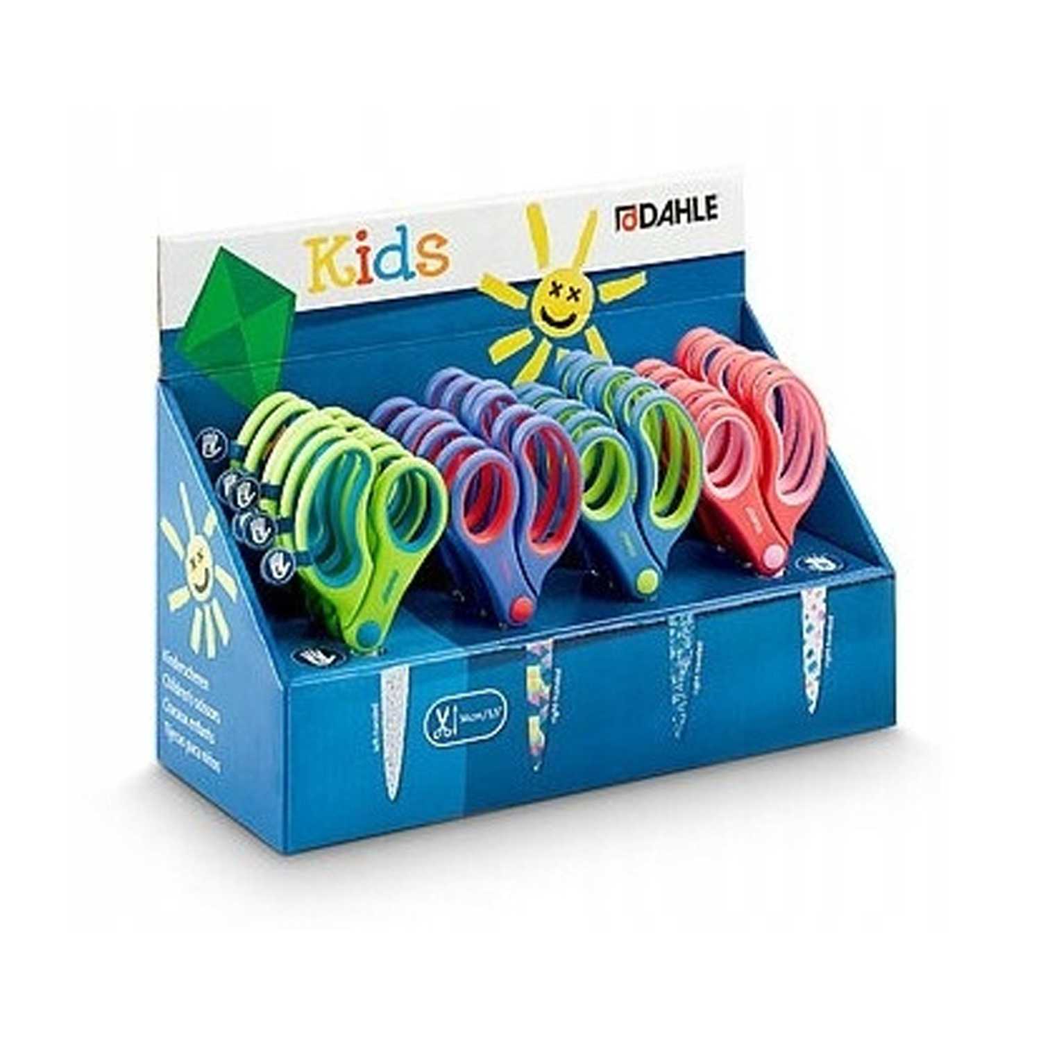 Scheren 14cm spitz für Kinder LH+RH 4-fach sortiert