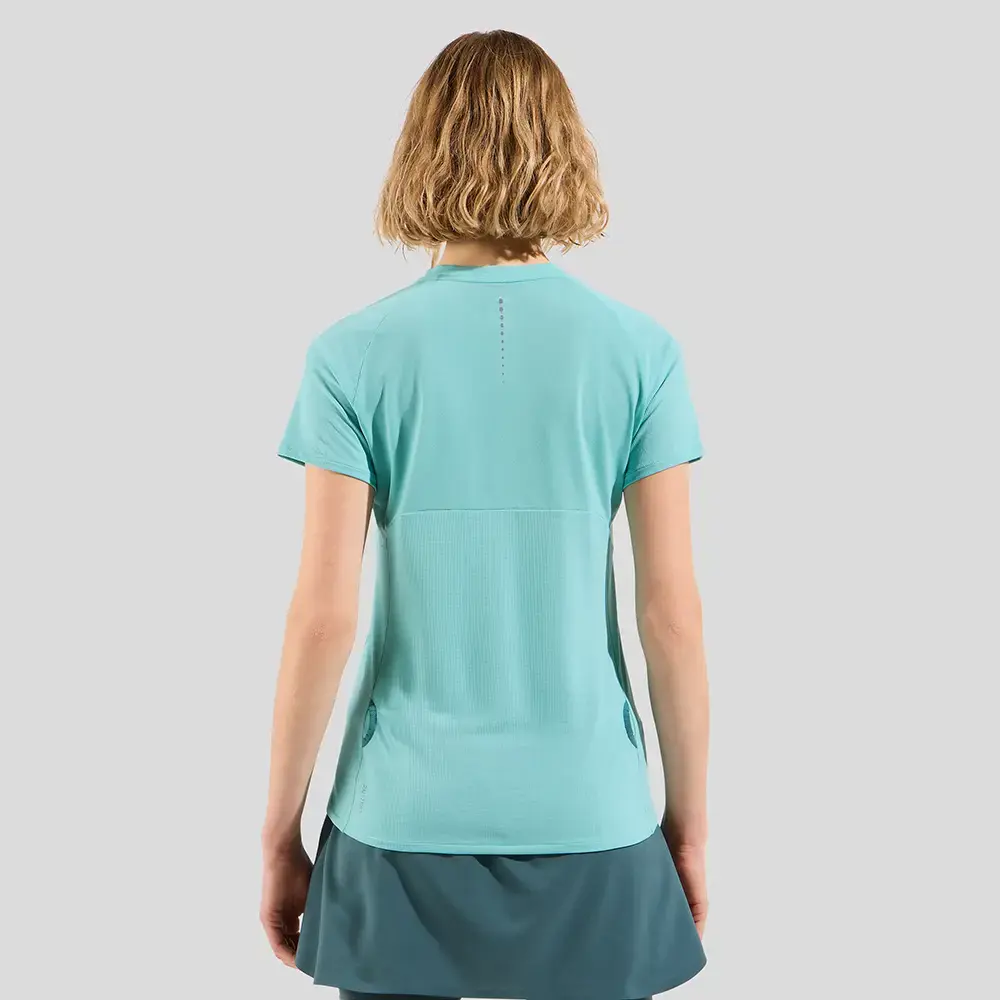 Odlo Axalp Trail Hardloopshirt Korte Mouwen Groen Dames