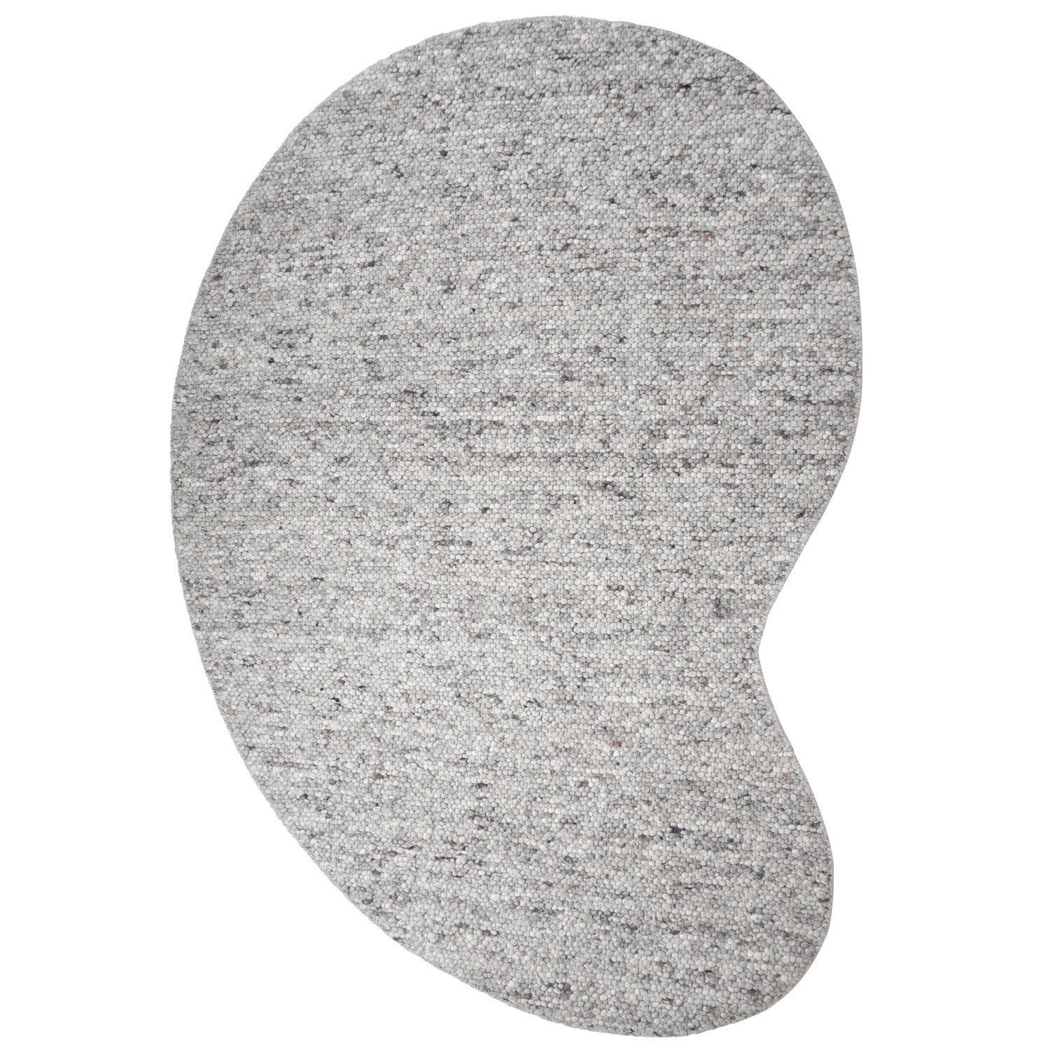 Vloerkleed Stone organisch lichtgrijs 200x280 cm