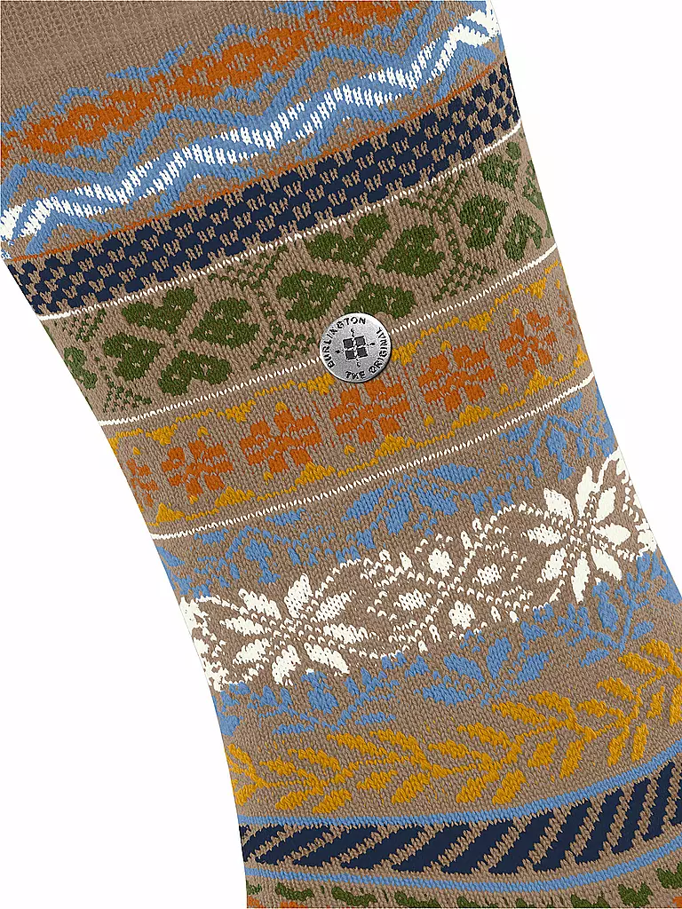 BURLINGTON Herren Socken COUNTRY FAIR ISLE 40-46 camel camel