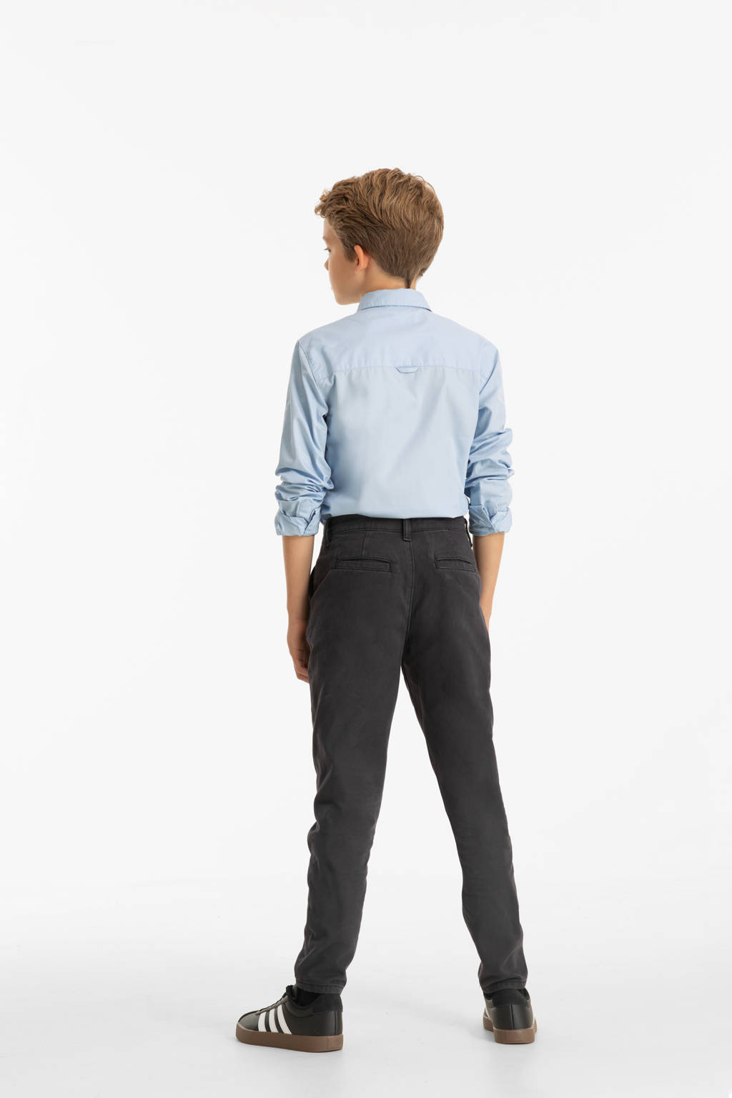 slim fit chino donkergrijs