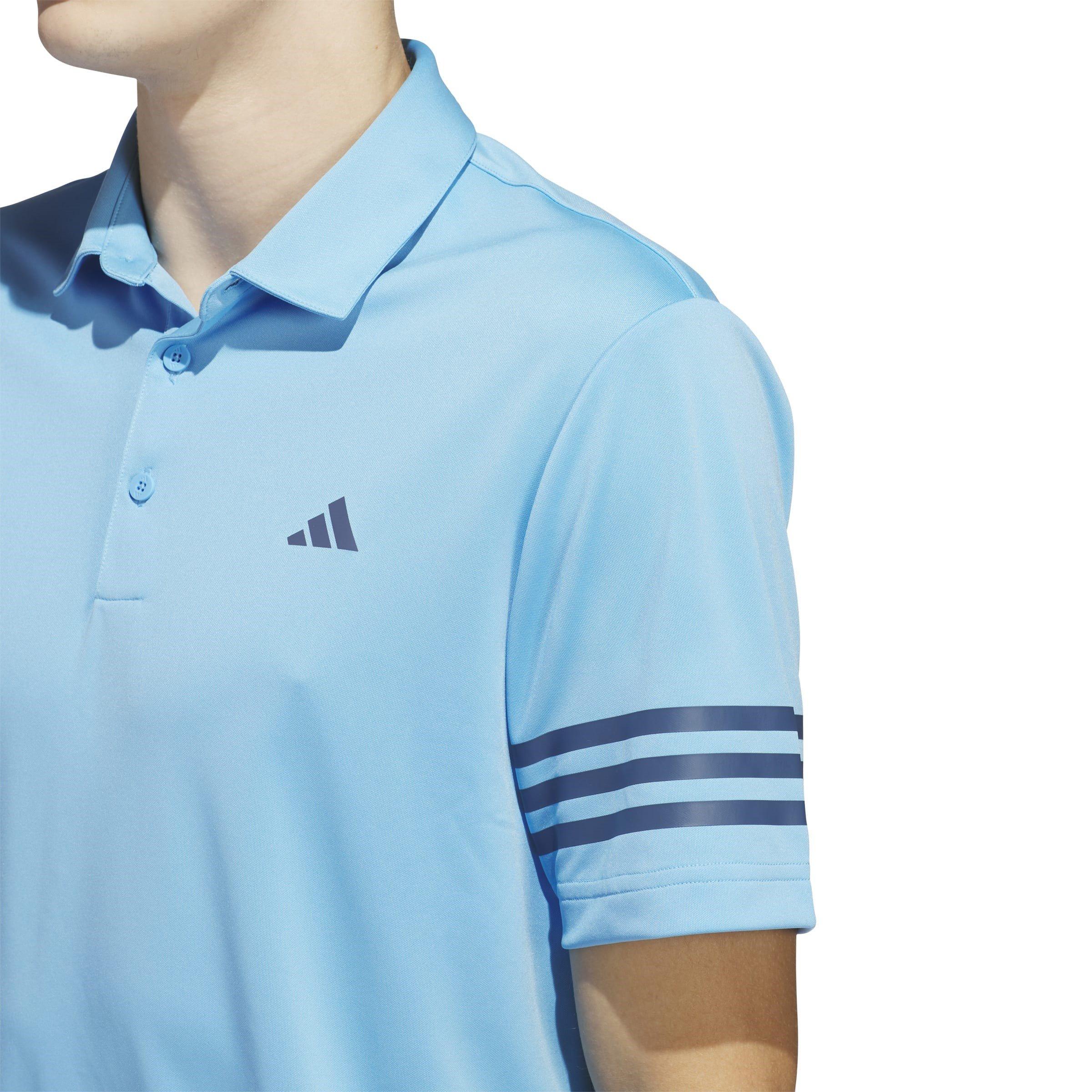 adidas 3 Stripe Polo Shirt Mens
