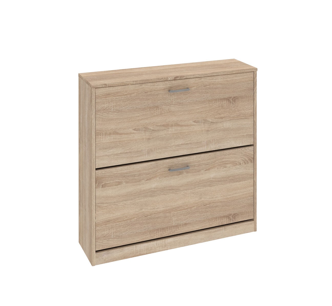 Schuhschrank Mega Typ 82 Eiche Sägerau-Dekor 88x85x28 cm