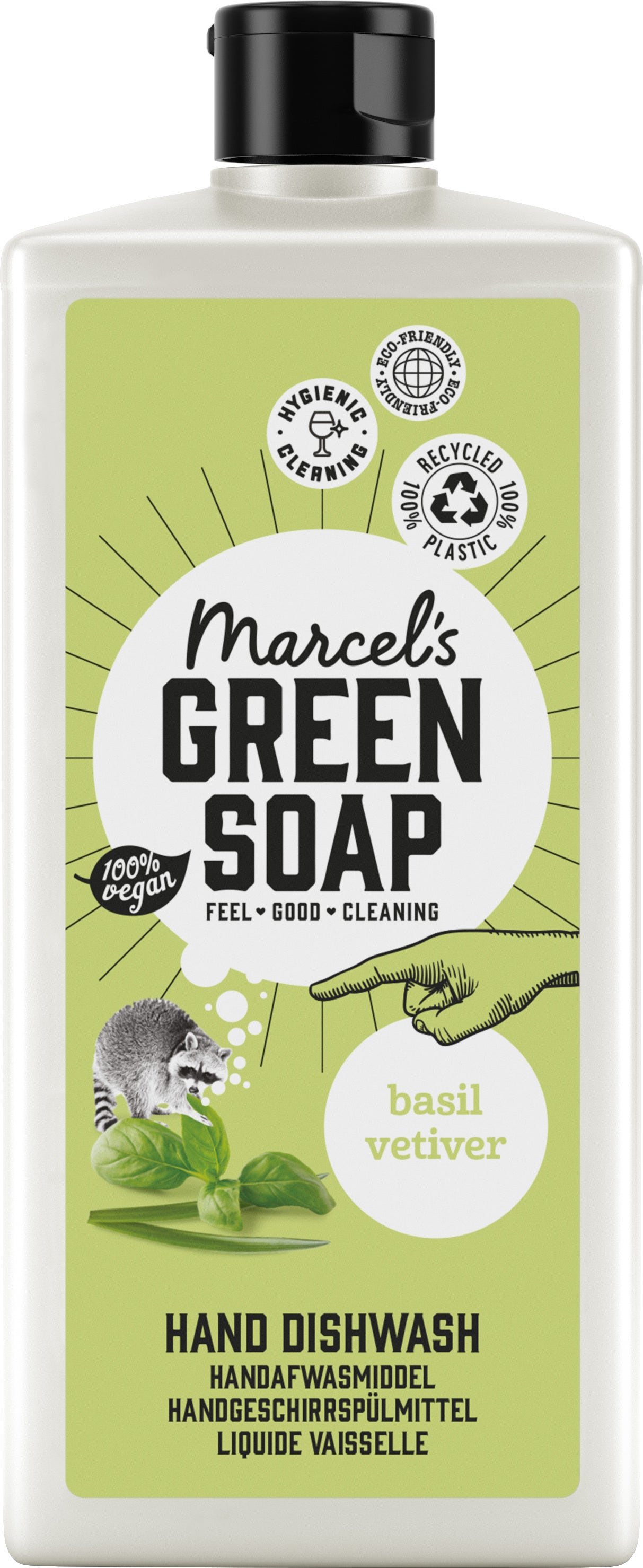 Marcel's Green Soap afwasmiddel Basilicum en Vetiver gras 500 ml