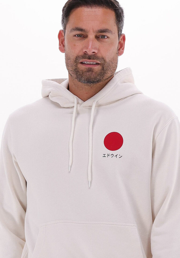 EDWIN gebroken wit edwin sweater japanese sun hoodie sweat heavy felpa