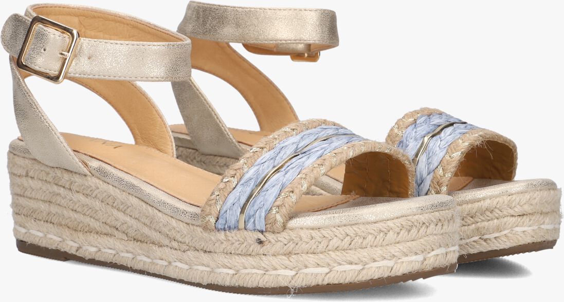 gouden ayana sandalen met hak 0047