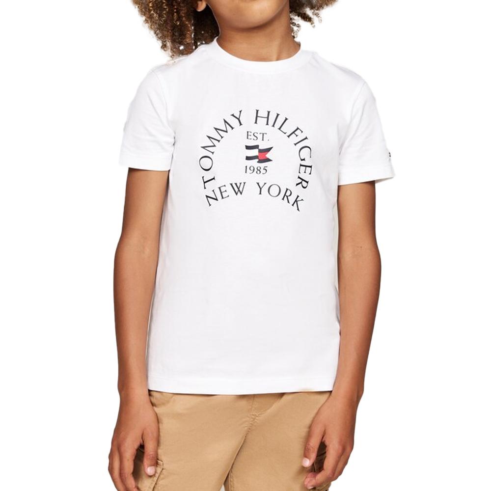 Tommy Hilfiger T-shirt Blanc Garçon Tommy Hilfiger Nautical