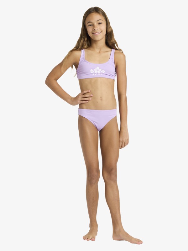 Solid Active Set Ensemble bikini bralette deux pièces Violet Filles 6-16 ans