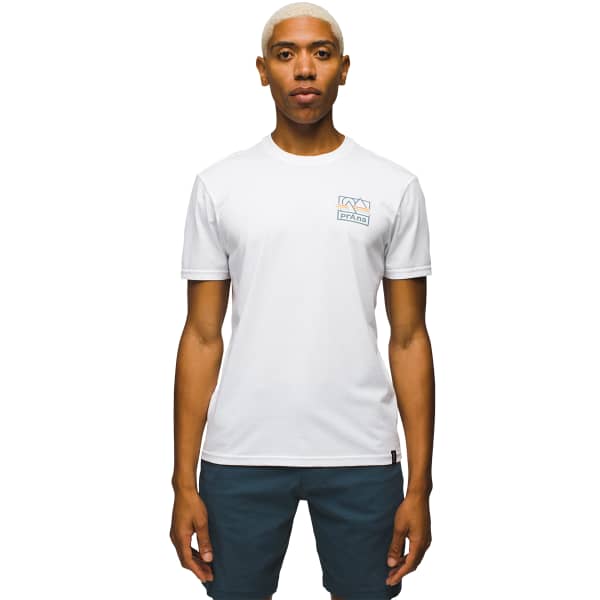 T-shirt PRANA GRAPHIC SS TEE WHITE SPECTRUM