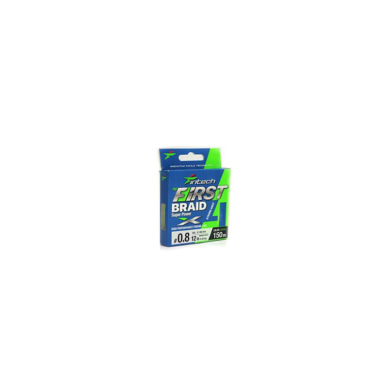 Tresse Intech First Braid X4 - Vert - 100M
