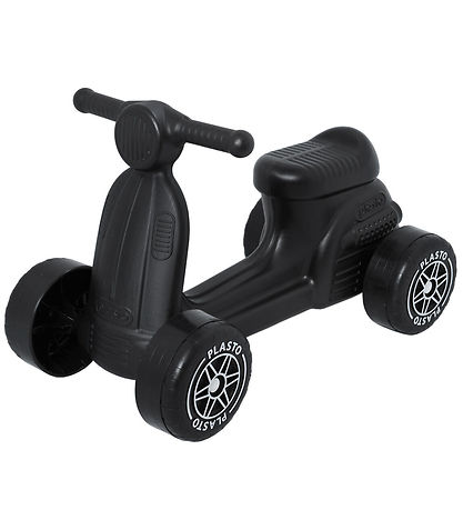 Plasto Scooter mit leisen Rädern - Schwarz
