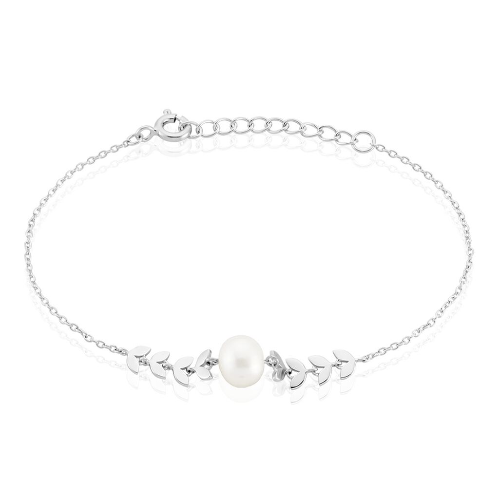 Bracelet Giacobbe Argent Blanc Perle De Culture