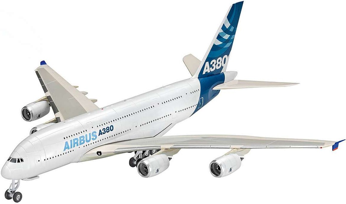 Revell - Airbus A380 Modelfly Byggesæt - 1:288 - Level 3 - 63808
