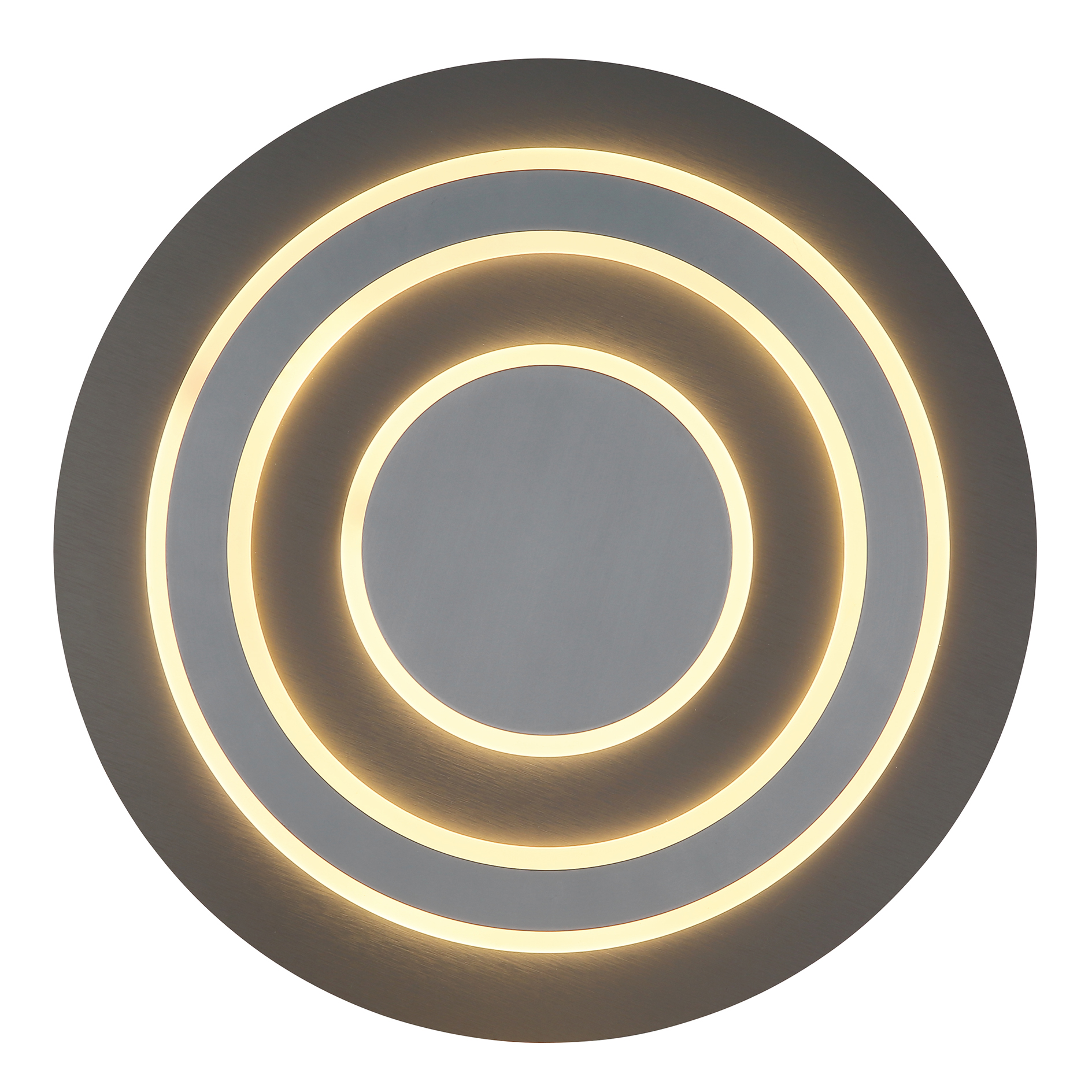 LED-Deckenleuchte - grau-anthrazit-opal - Ø 48 cm